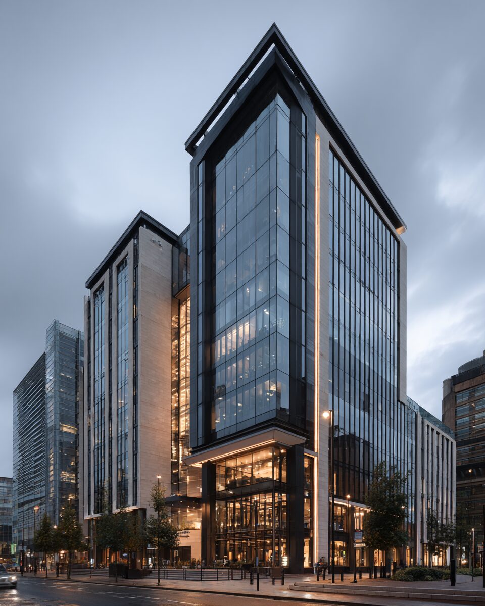 Contemporary Birmingham commercial architecture representing Clean Contracts UK contract analysis across the West Midlands.